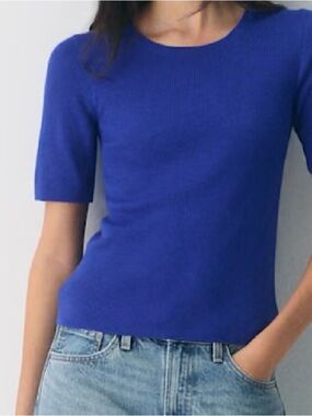 Babaton, Black, Knitted 3/4 sleeve, crew neck. Like new